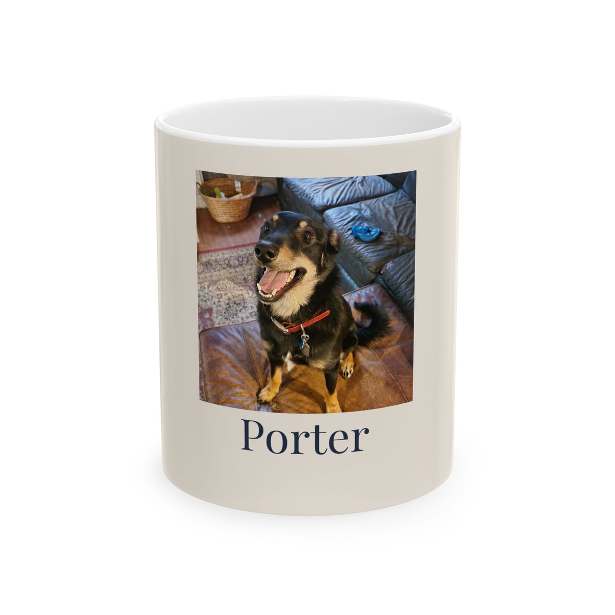Custom Pet Photo Mug with Name | Personalized Dog & Cat Coffee Mug