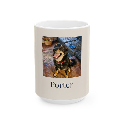 Custom Pet Photo Mug with Name | Personalized Dog & Cat Coffee Mug
